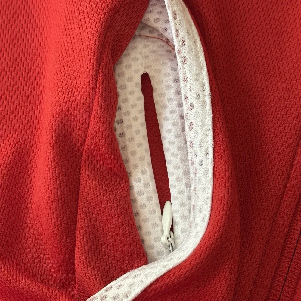 Nike Dri-Fit Zip Up Hoodie Jacket Women's M Red Athletic Activewear Running Gym